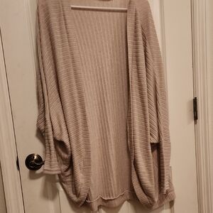 SHEIN Cream Knit Cardigan Sweater
